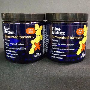 Live Better Fermented Tumeric 2 pack New Exp 04/2024